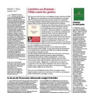 Article dans le supplément Le Monde Campus 18/11/2014